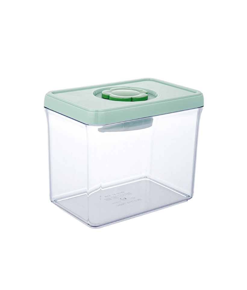 Tritan Square ซิลิโคนซีลกันความชื้น Fresh Keeping Home Kitchen Storage Container