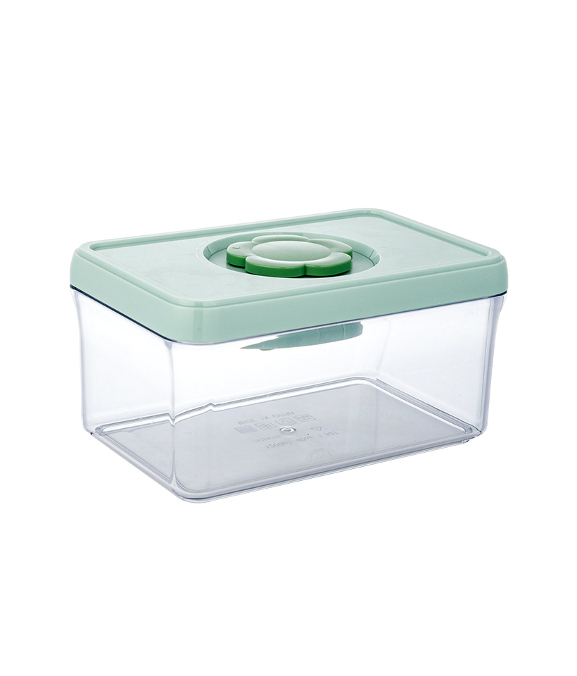 Tritan Square ซิลิโคนซีลกันความชื้น Fresh Keeping Home Kitchen Storage Container